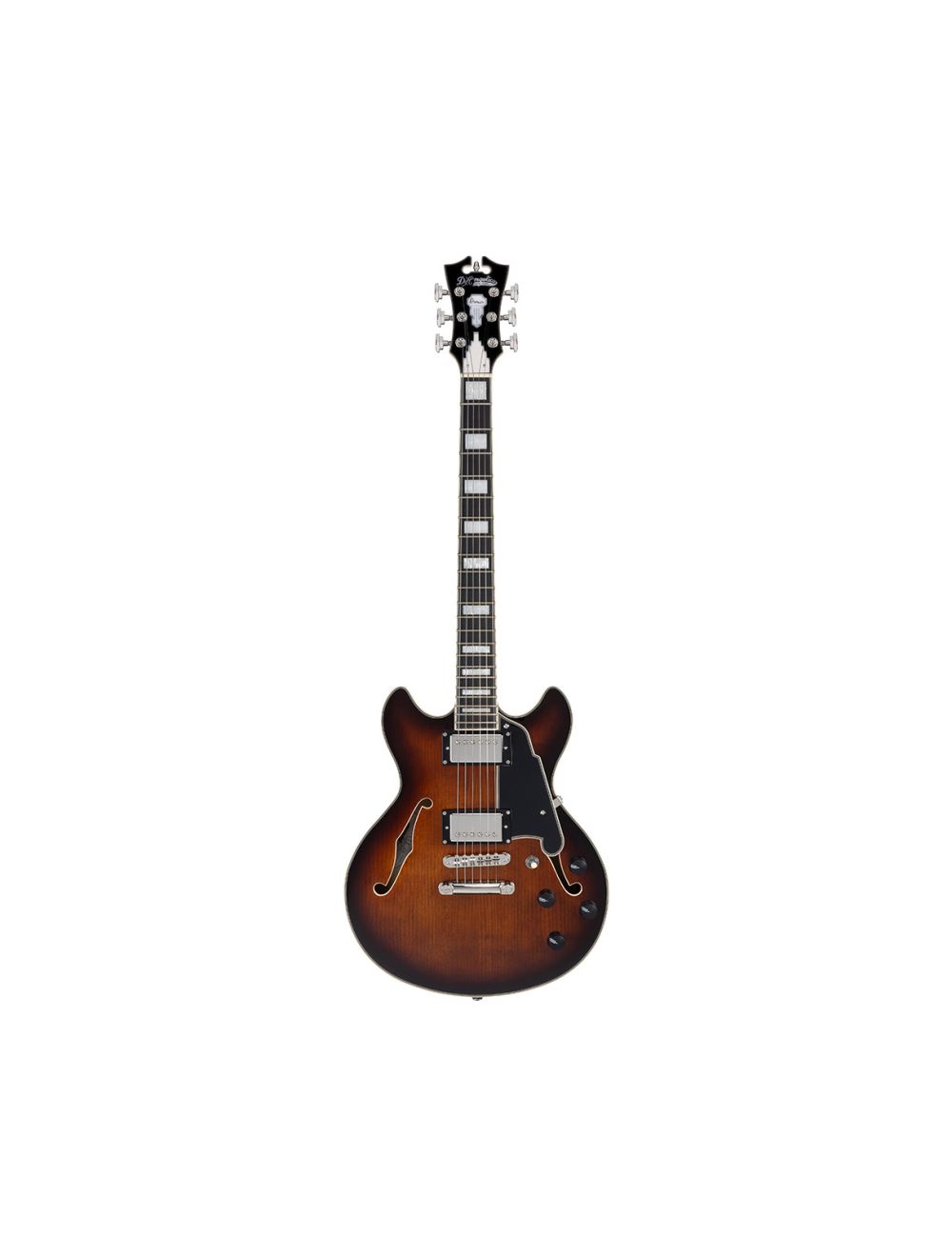 D'Angelico Premier Mini DC Electric Guitar - Brown Burst - B-Stock