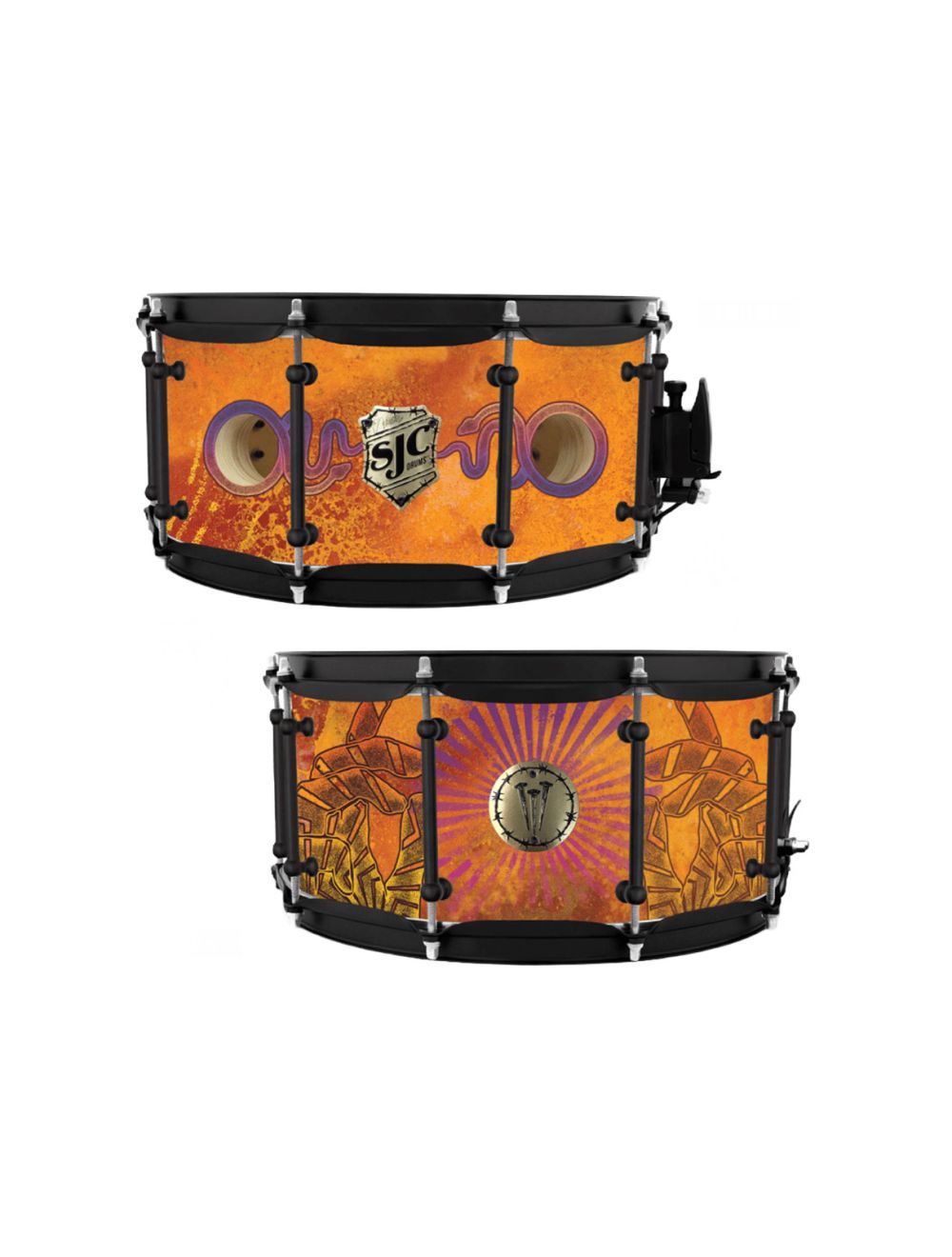 SJC Custom Drums Jay Weinberg Sig. 6.5 x14 Snare Drum Desert Wrap