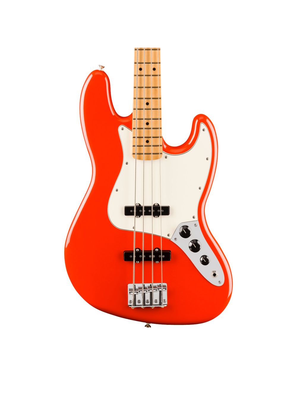 Used Fender Player II Jazz Bass - Coral Red w/Maple FB