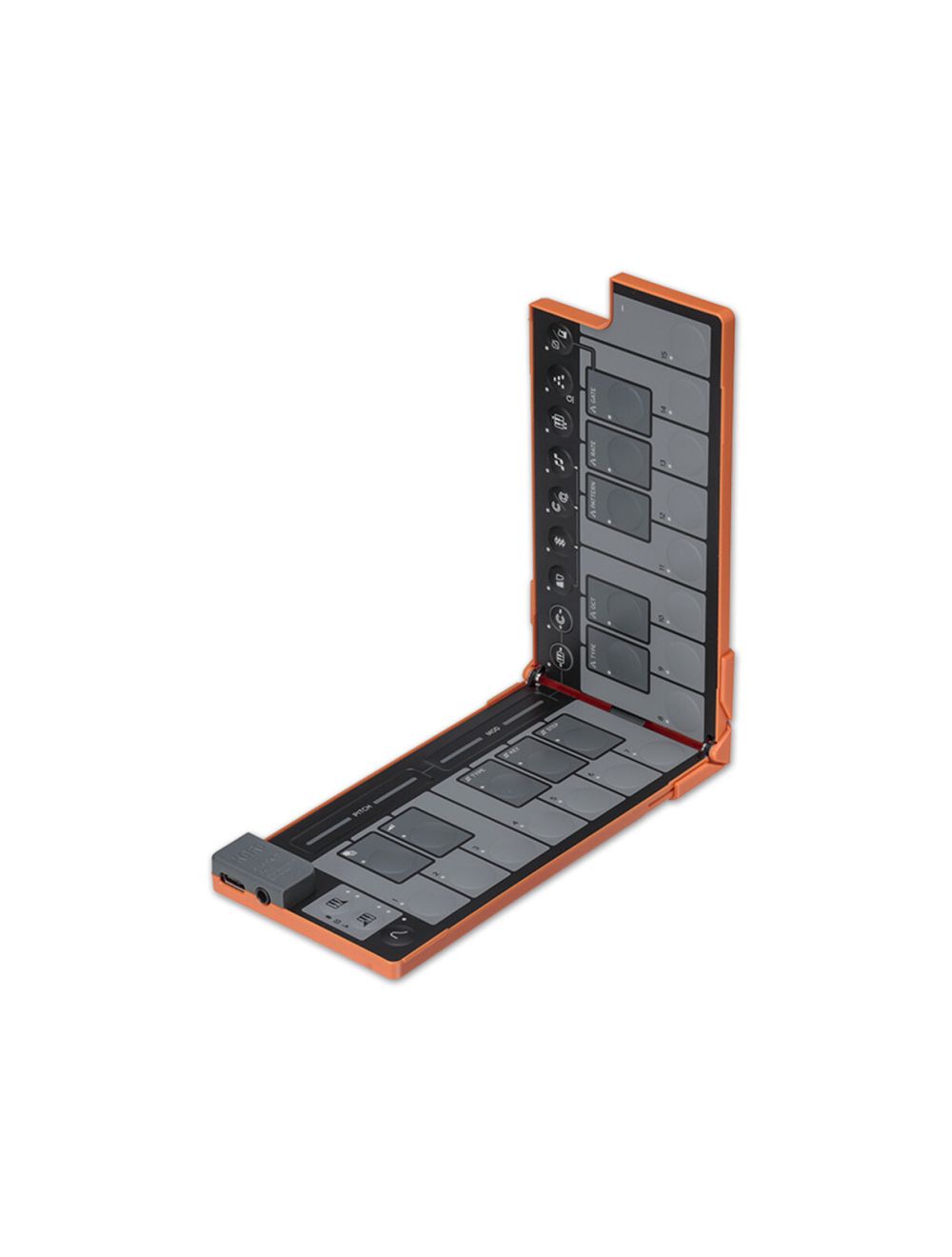Korg nanoKEY Fold Foldable MIDI Keyboard - Lava Orange