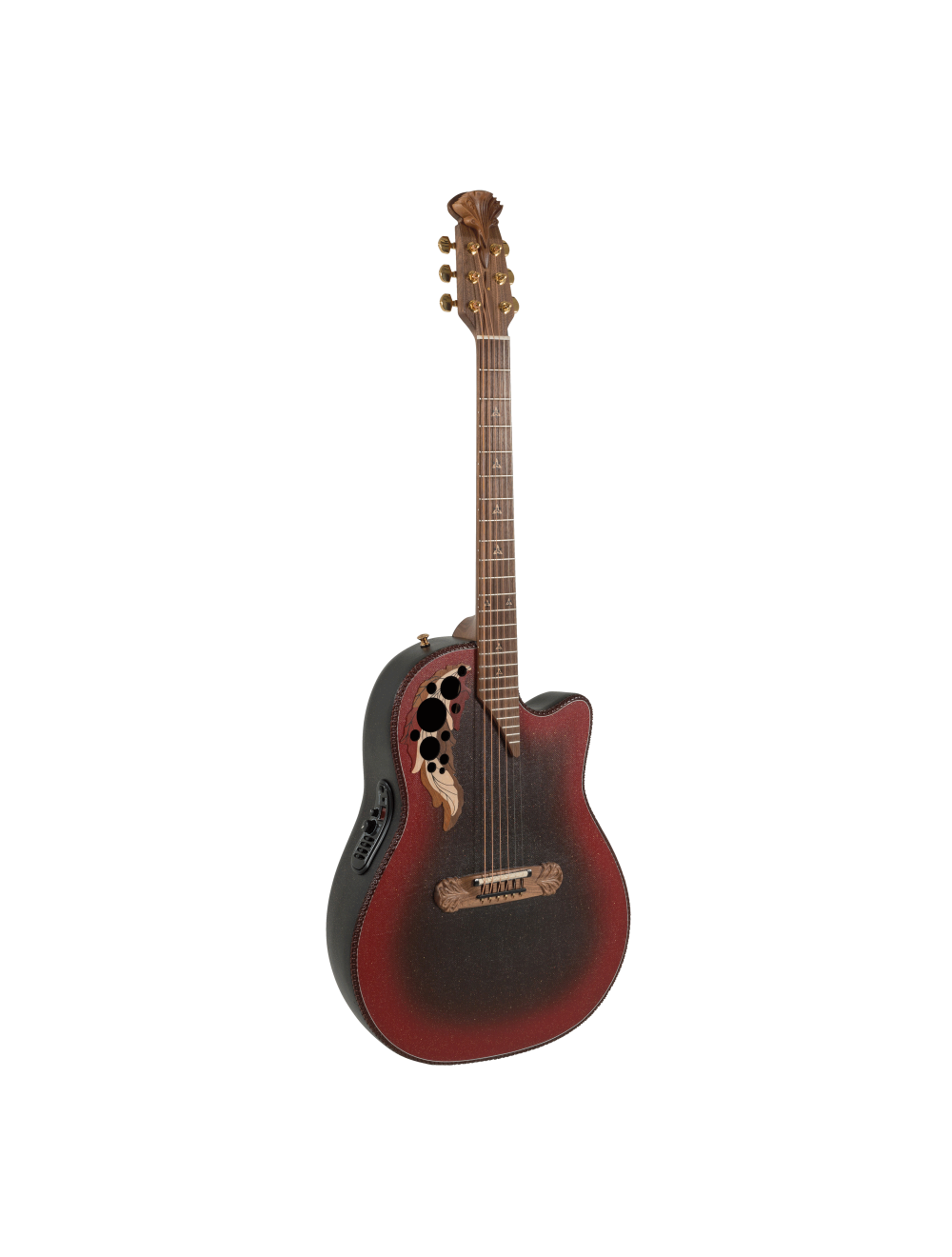 Ovation Adamas I 2087GT-2 A/E Guitar - Reverse Red Burst