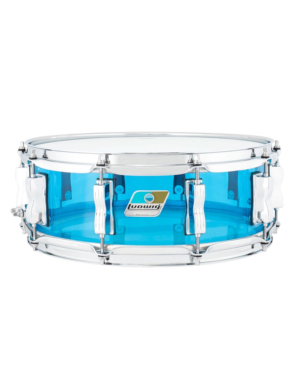 Ludwig Vistalite 5"x14" Snare Drum - Blue