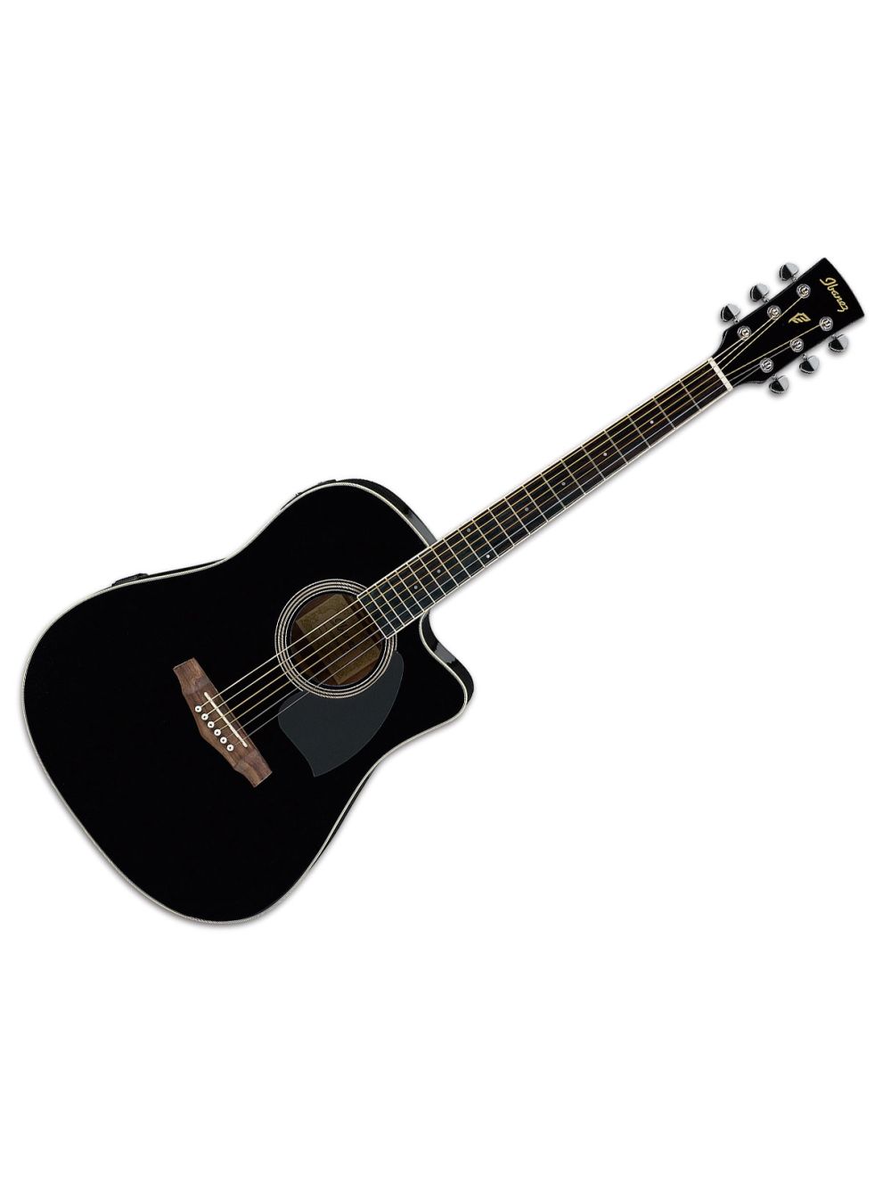Ibanez PF15ECE PF Series Dreadnought A/E Guitar - Black