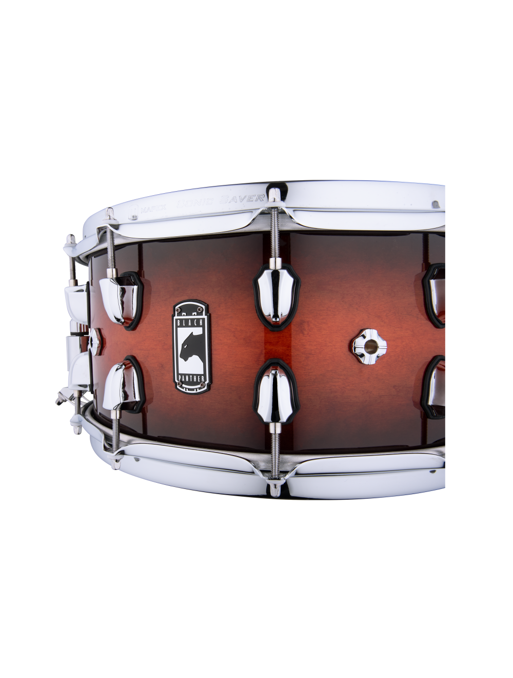 Mapex Black Panther Solidus 14"x7" Maple Snare Drum - Red Black Burst