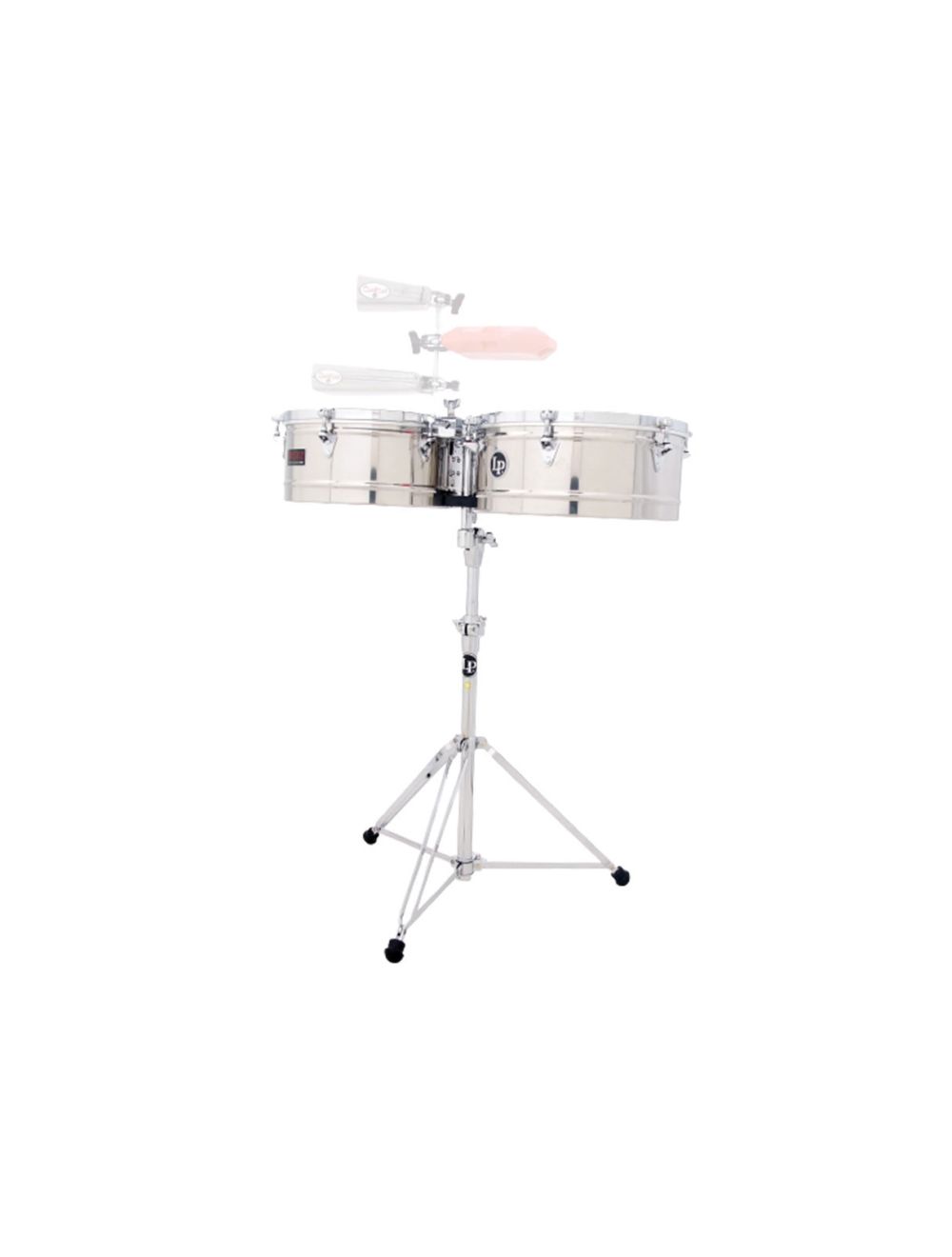 Latin Percussion Prestige 14" and 15" Timbales - Stainless Steel