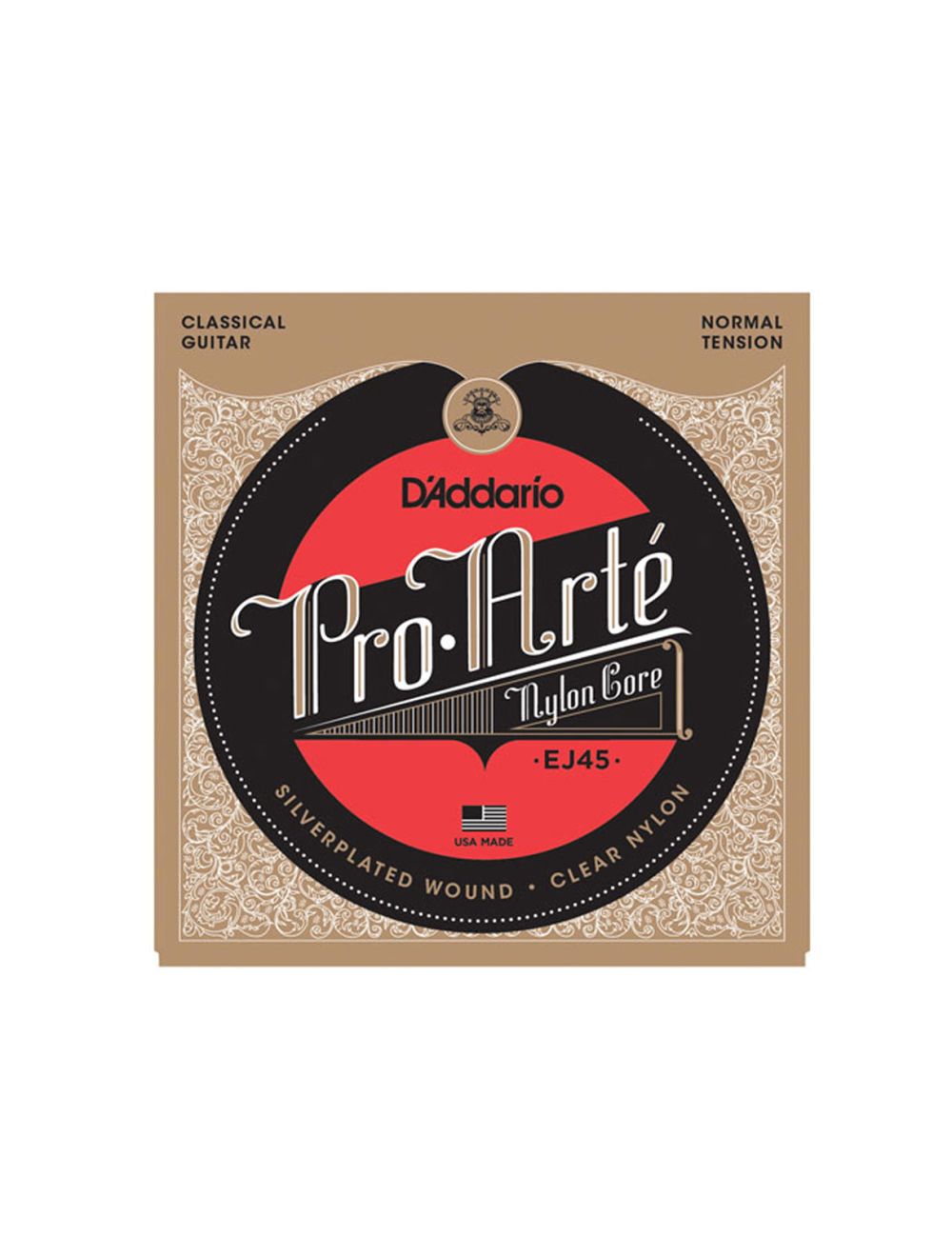 D'Addario EJ45 Normal Tension Pro-Arté Nylon Classical Guitar Strings