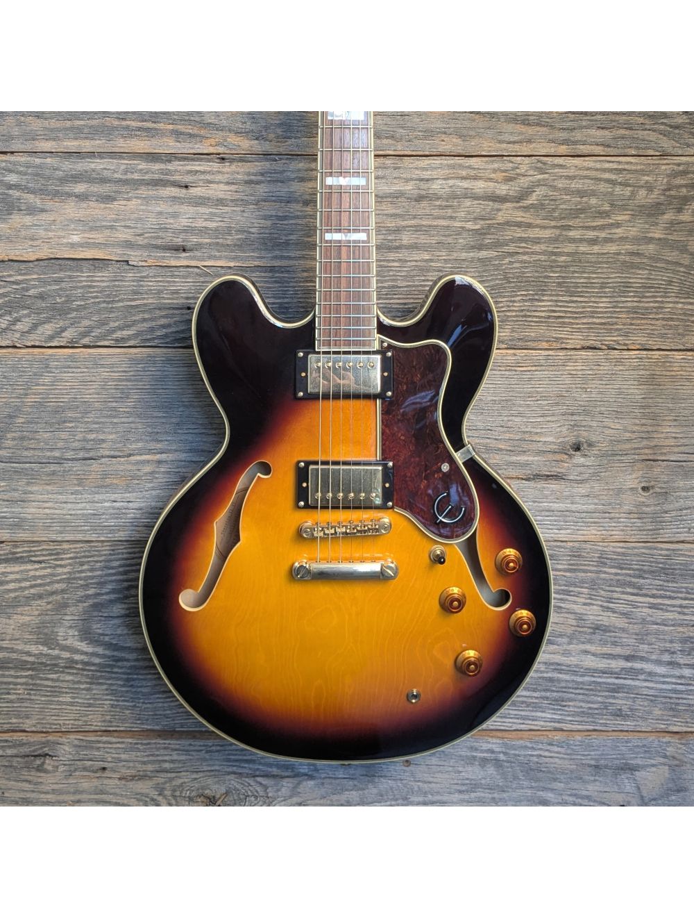 Used Epiphone Sheraton II Semi-Hollowbody Guitar - Vintage Sunburst w/Case