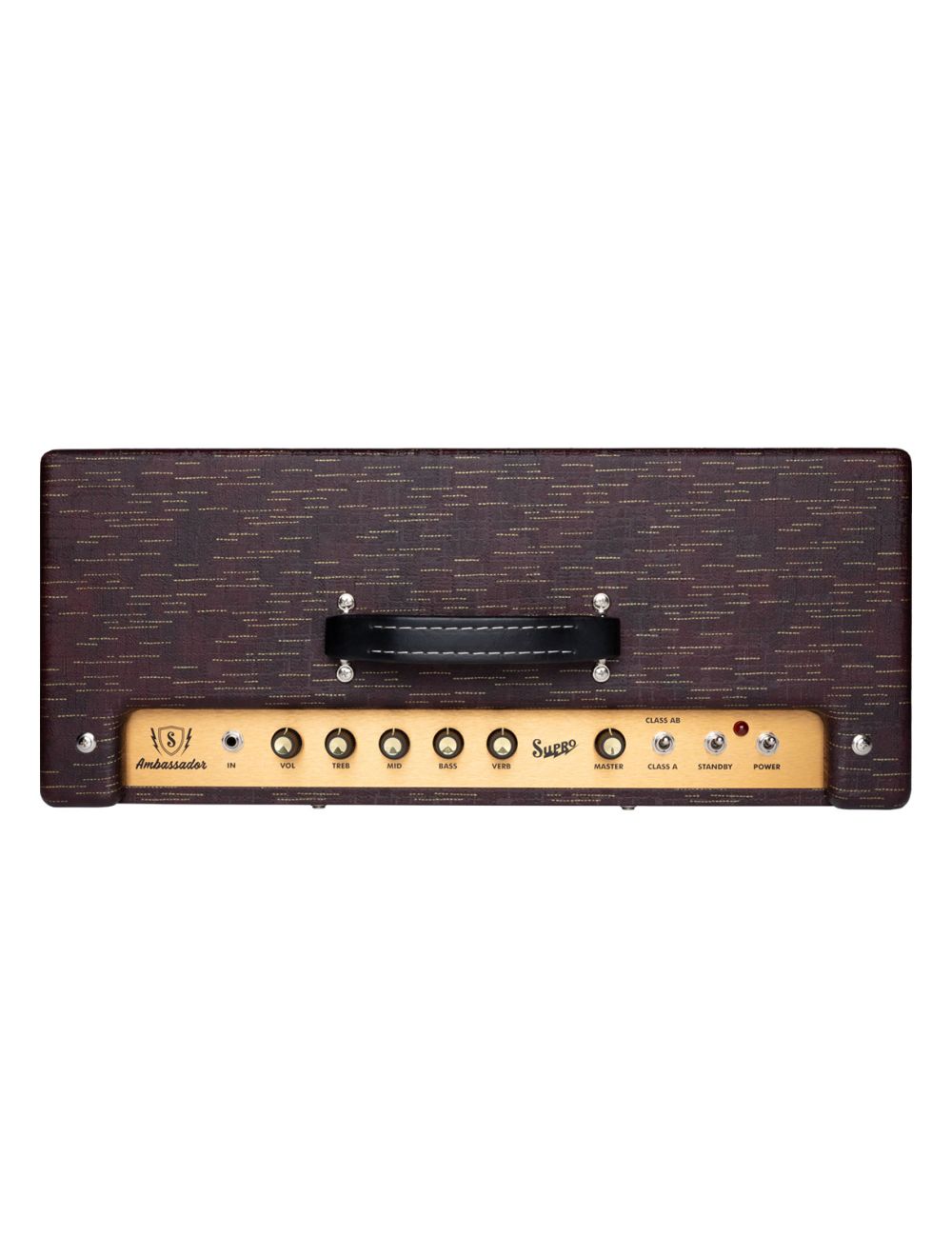 Supro Ambassador 2x10" 35/50-Watt Tube Combo Amp - Burgundy Gold