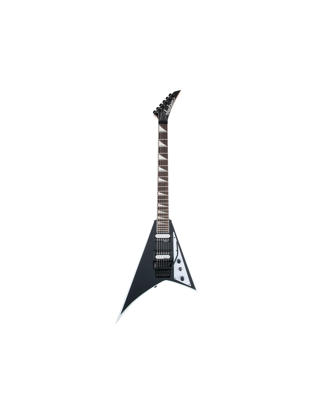 Used Jackson JS Series Rhoads JS32 - Black w/ White Bevels w/ Amaranth FB