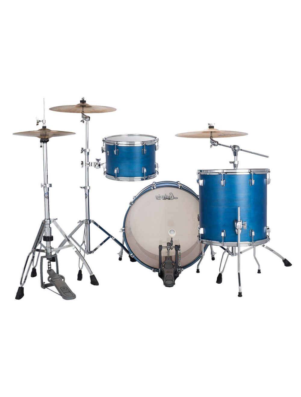 Ludwig Neusonic Fab 3-pc Shell Pack w/ 22" Kick - Royal Blue Stain