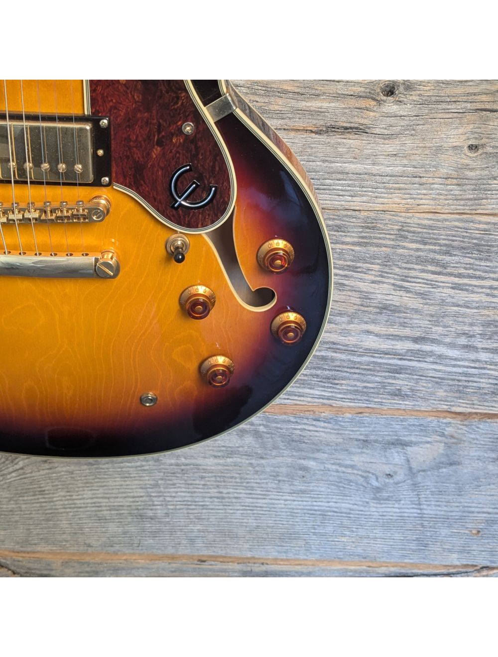 Used Epiphone Sheraton II Semi-Hollowbody Guitar - Vintage Sunburst w/Case