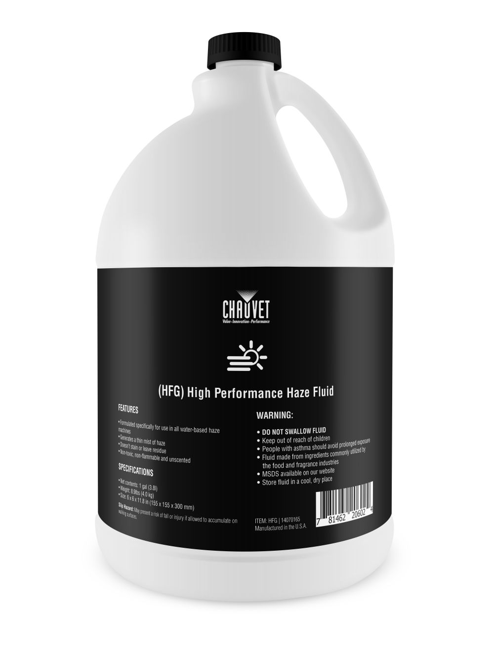 4x CHAUVET DJ HFG Haze Fluid Gallon