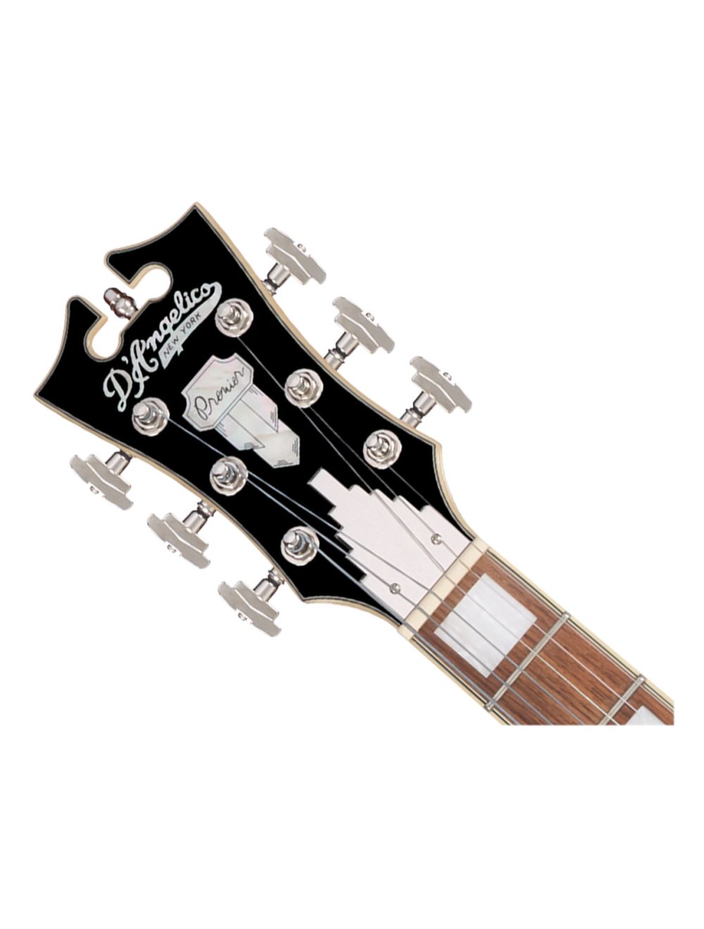 D'Angelico Premier Mini DC Semi-Hollow Guitar - Burnt Red - Open Box