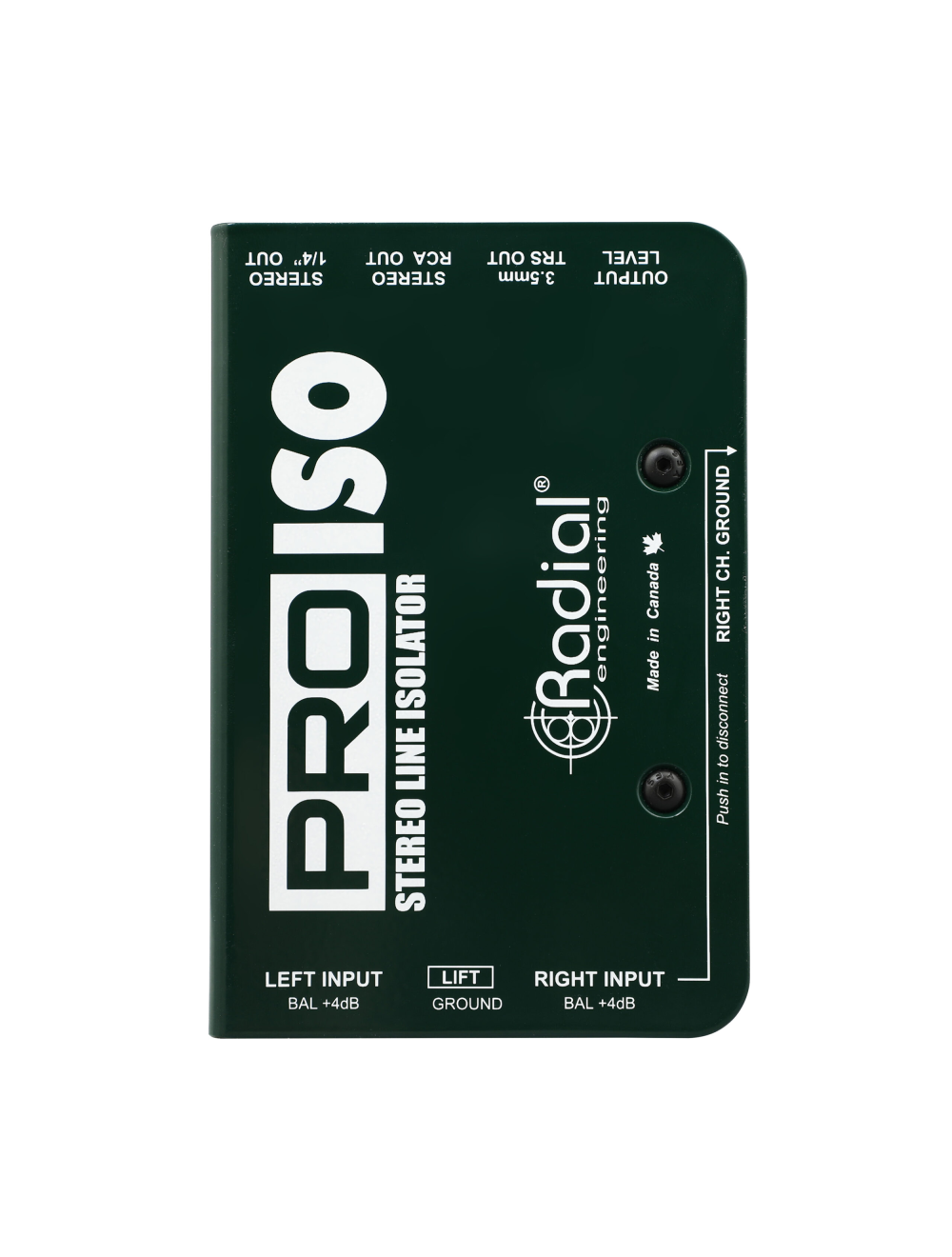 Radial Pro-Iso +4dB to -10dB Converter and Isolator