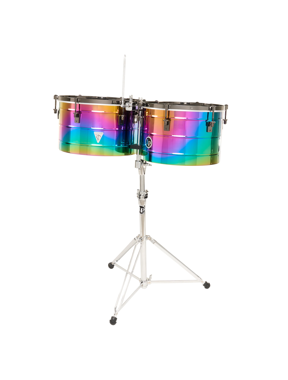 Latin Percussion 15"/16" Tony Succar Thunder Timbales - Rainbow Black Nickel