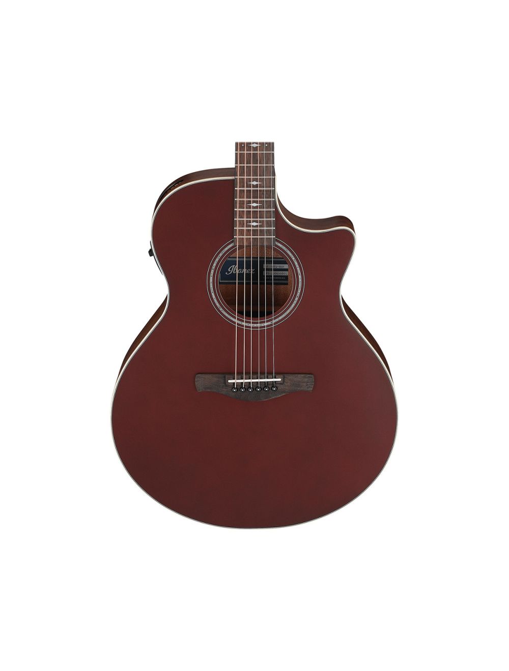 Ibanez AE100BUF Grand Auditorium A/E Guitar - Burgundy Flat