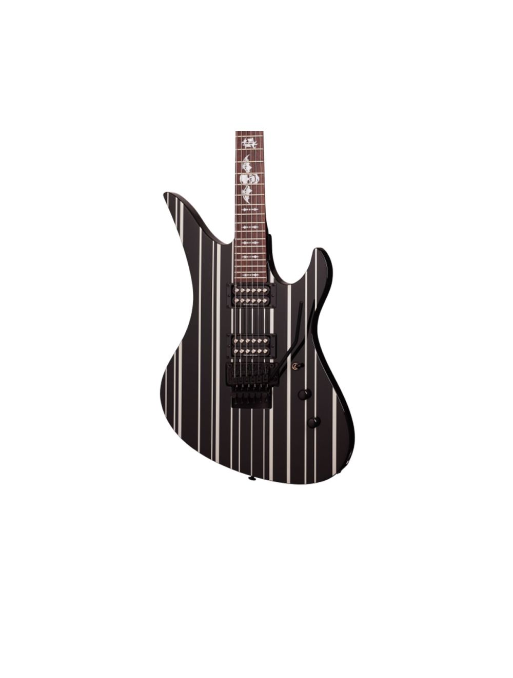 Schecter Synyster Standard Electric Guitar - Black w/ White Stripes