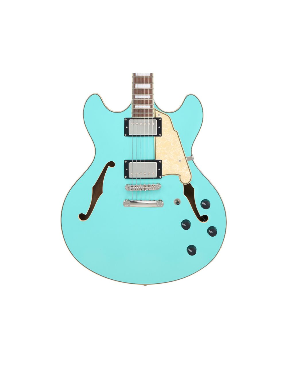 D'Angelico Premier DC Semi-Hollow Guitar - Surf Green - Open Box