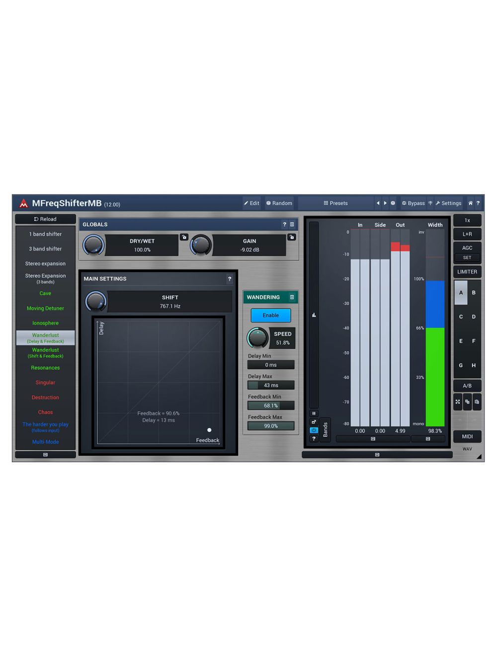 Melda MFreqShifterMB Fatten Your Sounds & Create New Ones