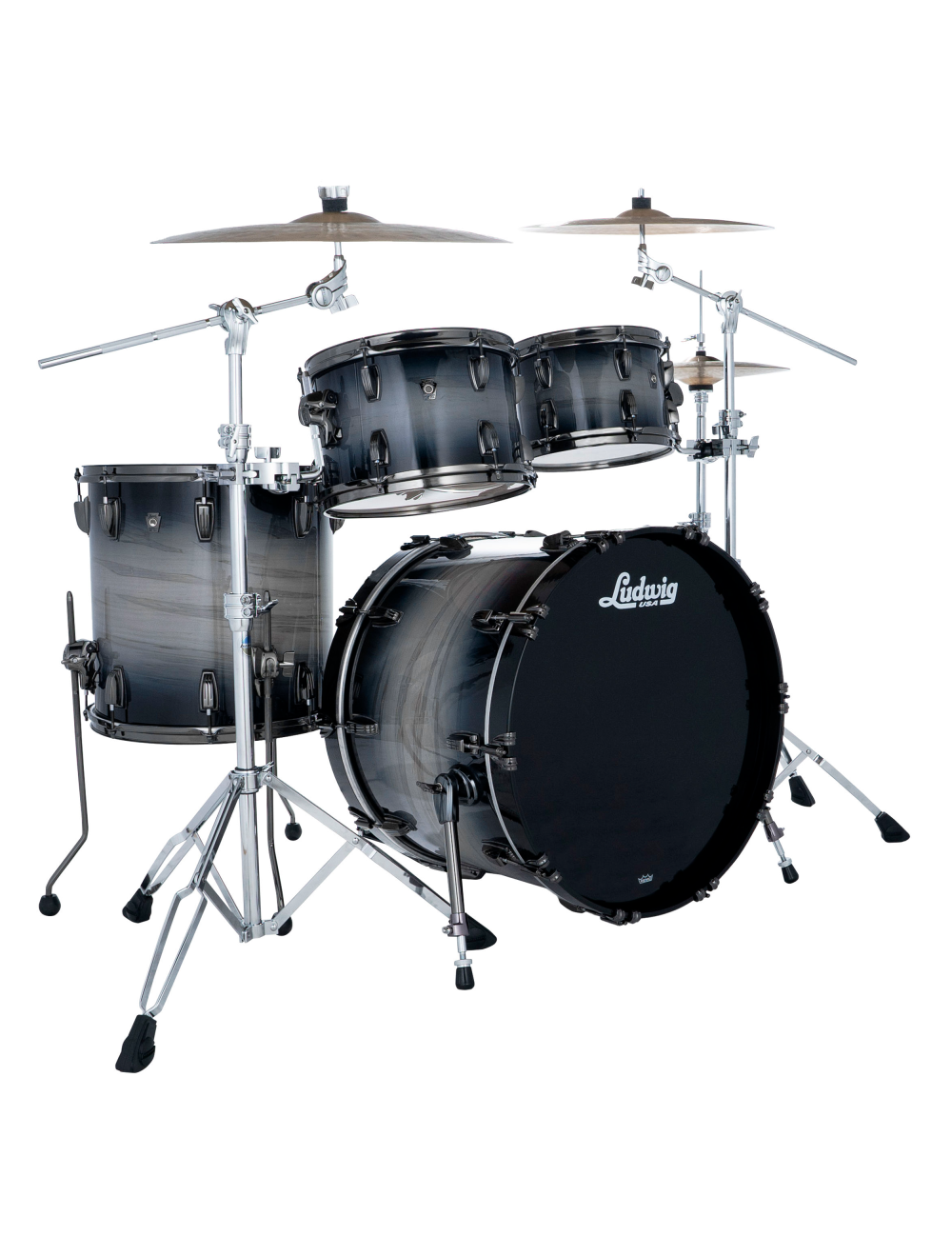 Ludwig Ambrosia Maple Exotic Studio 4-Pc Shell Pack w/22" Kick - Nocturne Burst