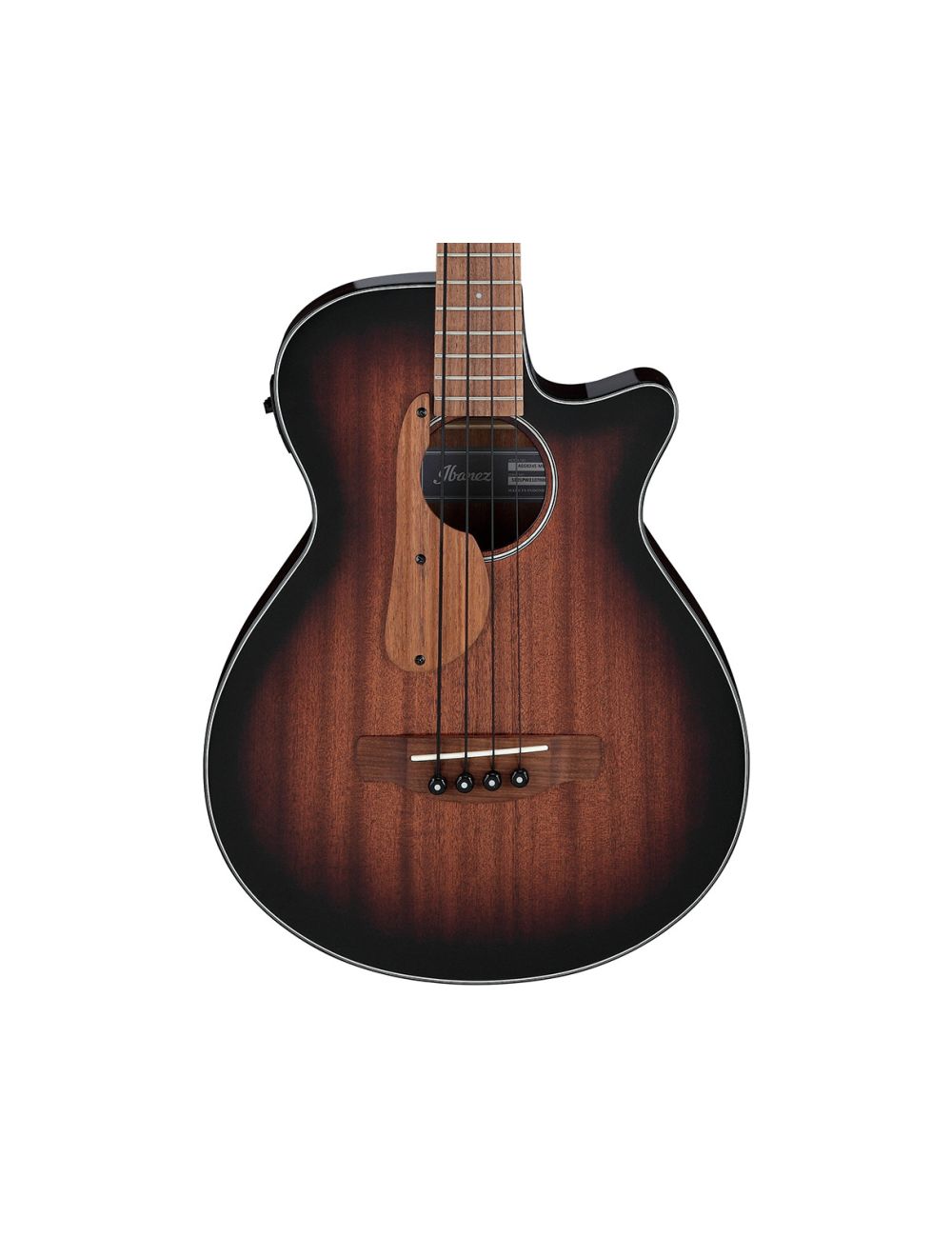 Used Ibanez AEGB24EMHS A/E Bass Guitar - Mahogany Sunburst