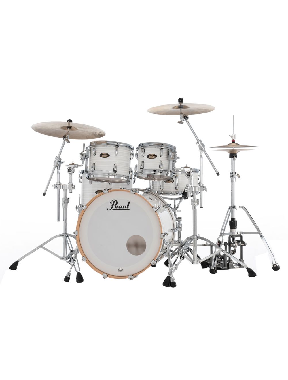 Pearl Masters Maple Gum 4-pc Shell Pack w/ 22" Kick - White Ice Swirl