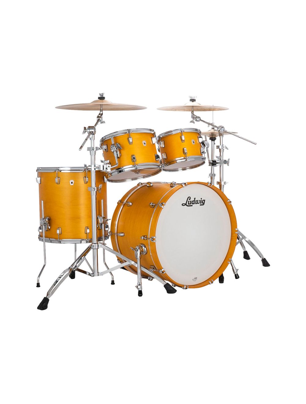 Ludwig Neusonic Mod 4-pc Shell Pack w/ 22" Kick - Golden Slumbers Stain