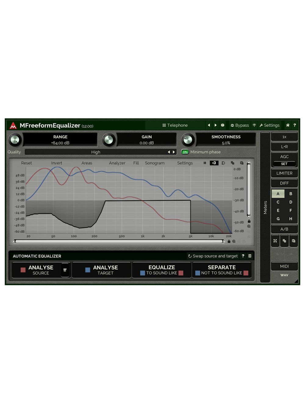 Melda MFreeformEqualizer Draw Your Own EQ Curve