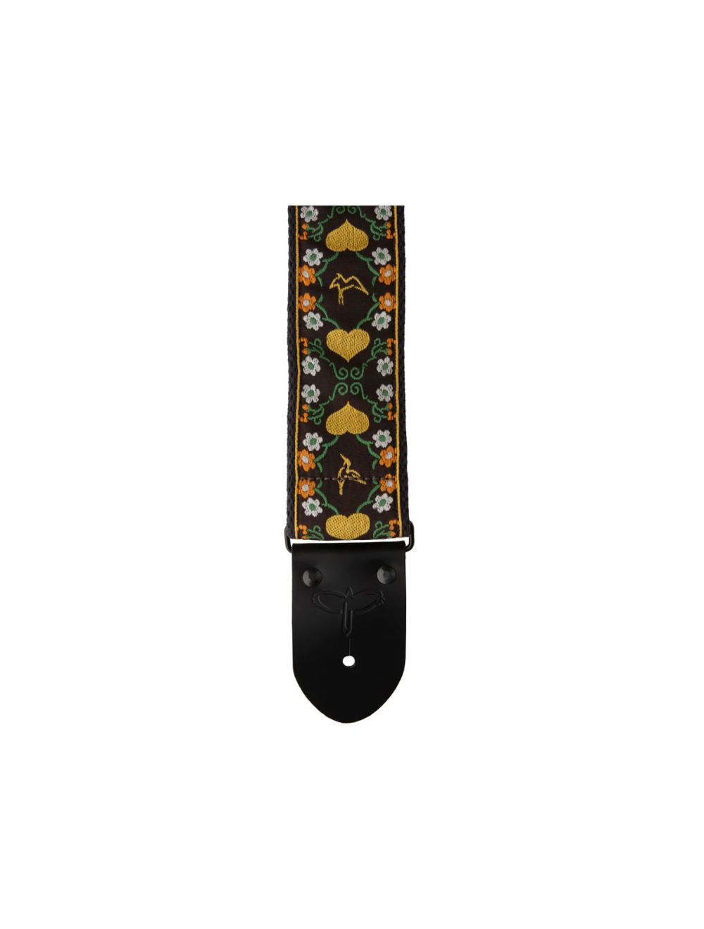 Open Box PRS 2.5" Retro Guitar Strap - Floral/Yellow