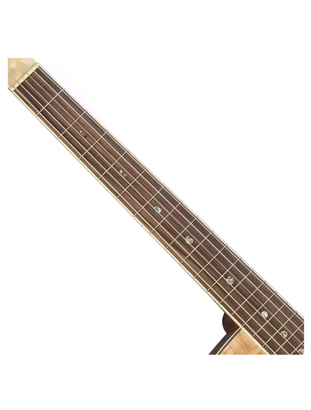 Luna Flora Rose Quilt Maple Acoustic/Electric Guitar - Gloss Natural - Open Box