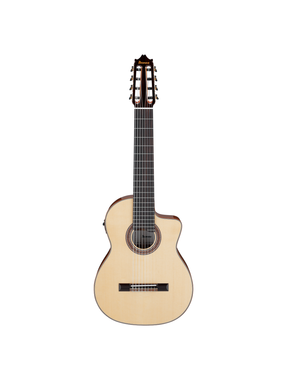 Ibanez GA3008CE 8-String A/E Nylon String Guitar w/Case - Natural High Gloss