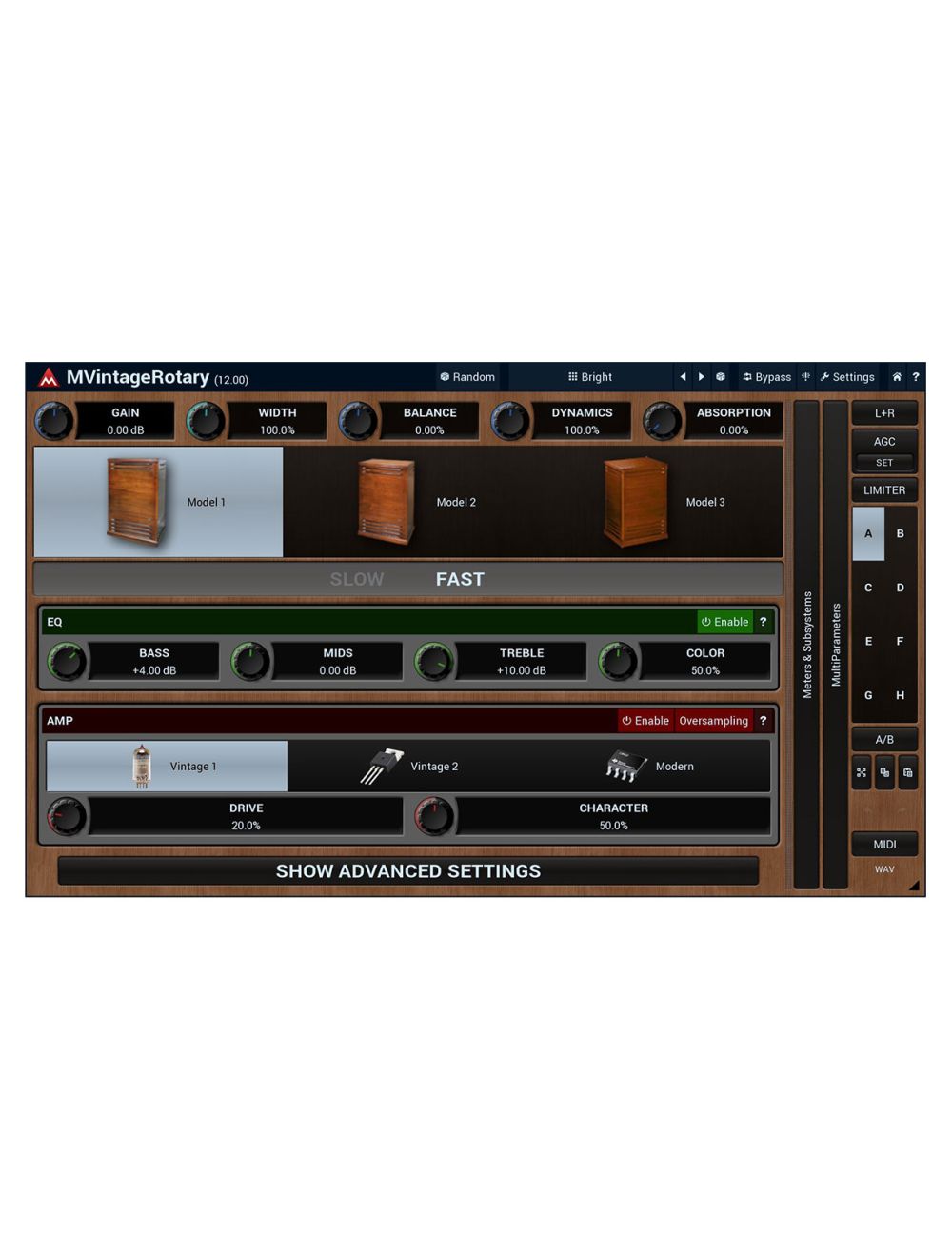 Melda MVintageRotary Advanced Leslie Cabinets Simulation