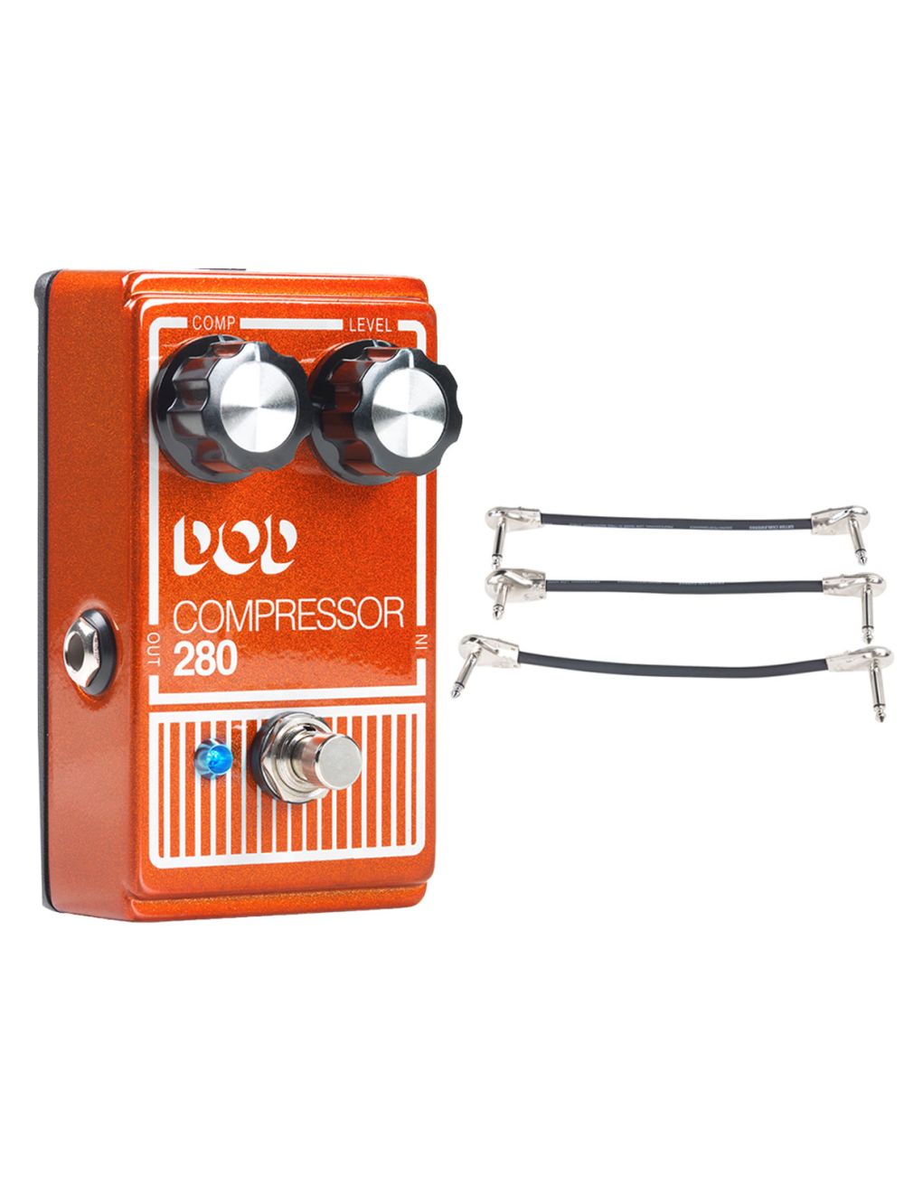 DOD Compressor 280 + Gator Patch Cable 3 Pack