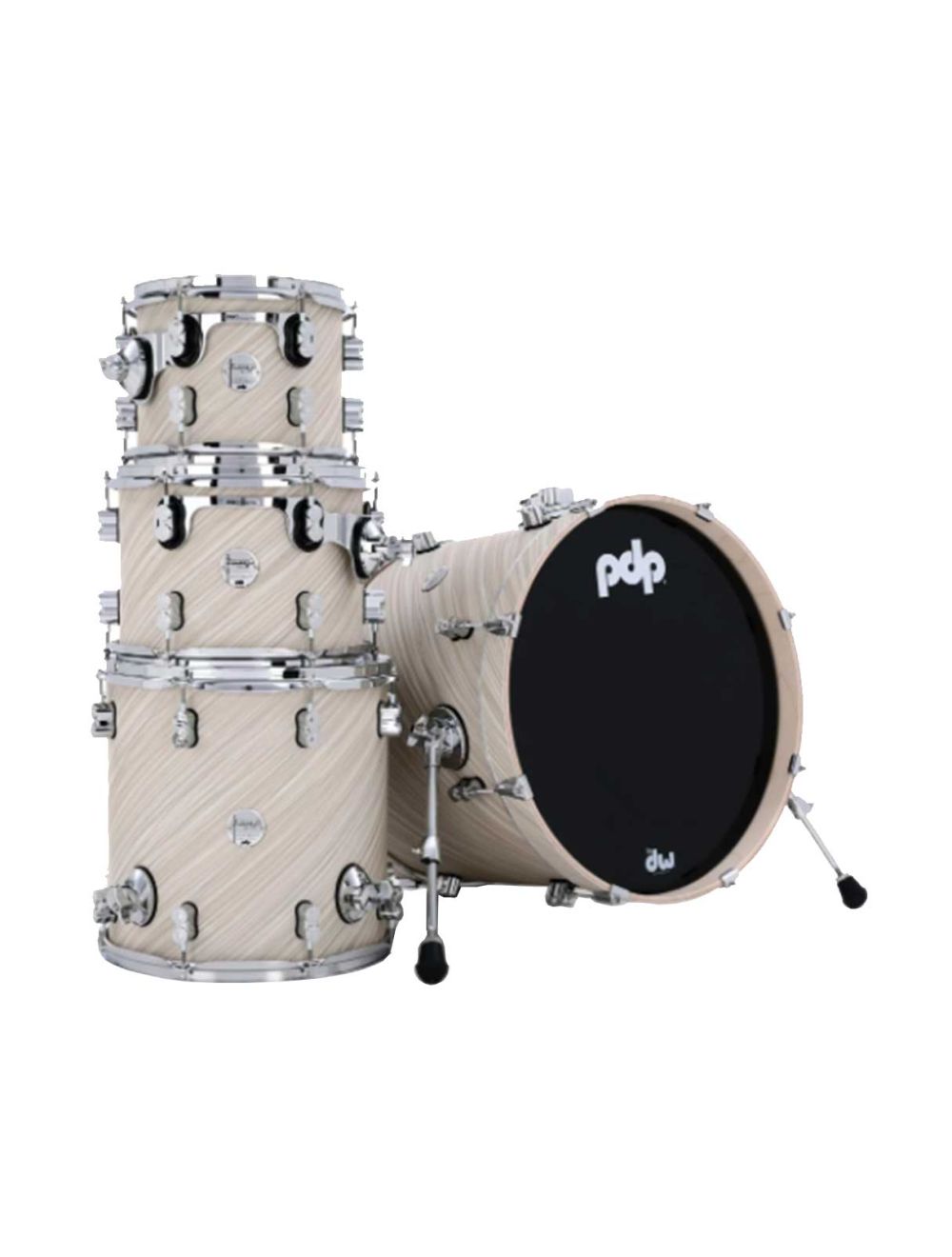 PDP Concept Maple 4-Piece Fusion Shell Pack - Twisted Ivory