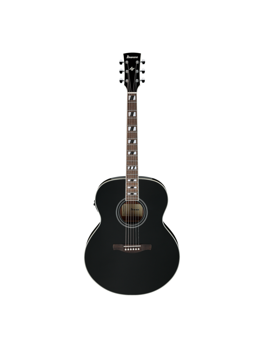 Used Ibanez AJ70M1E Jumbo A/E Guitar - Black High Gloss