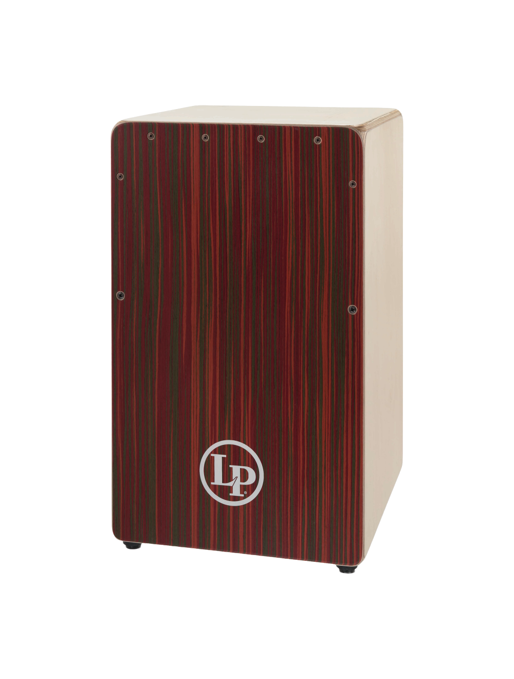 Open Box Latin Percussion LP1491RB Birch Woodshop Cajon - Red Blur
