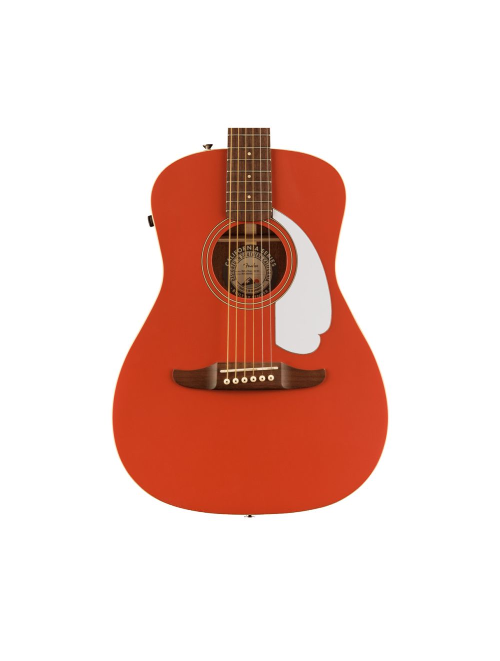Fender Malibu Player A/E Guitar - Fiesta Red w/ Walnut FB