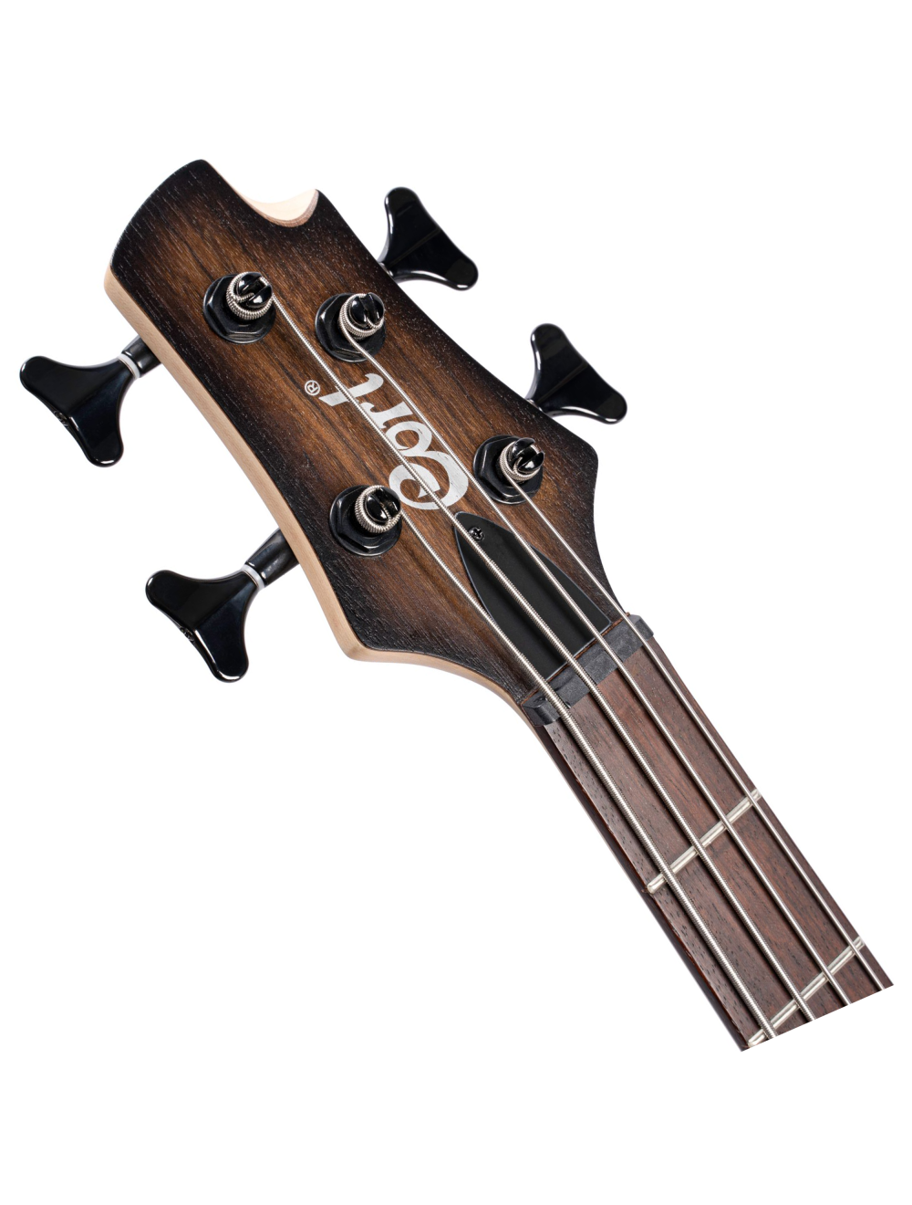Cort C4 Plus OVMH Ovangkol Bass Guitar - Antique Brown Burst