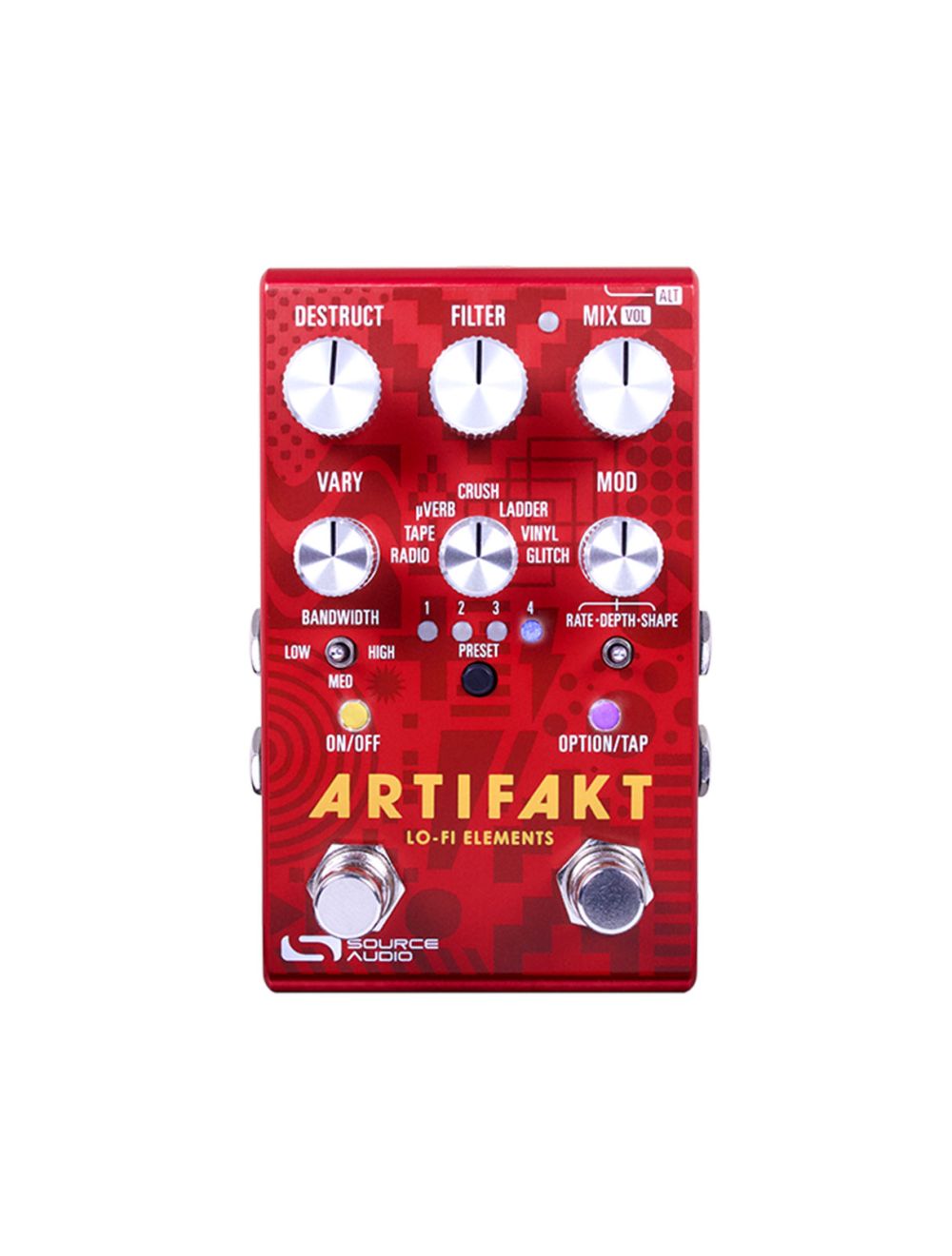 Source Audio SA280 Artifakt Lo-Fi Elements Delay/Reverb Pedal