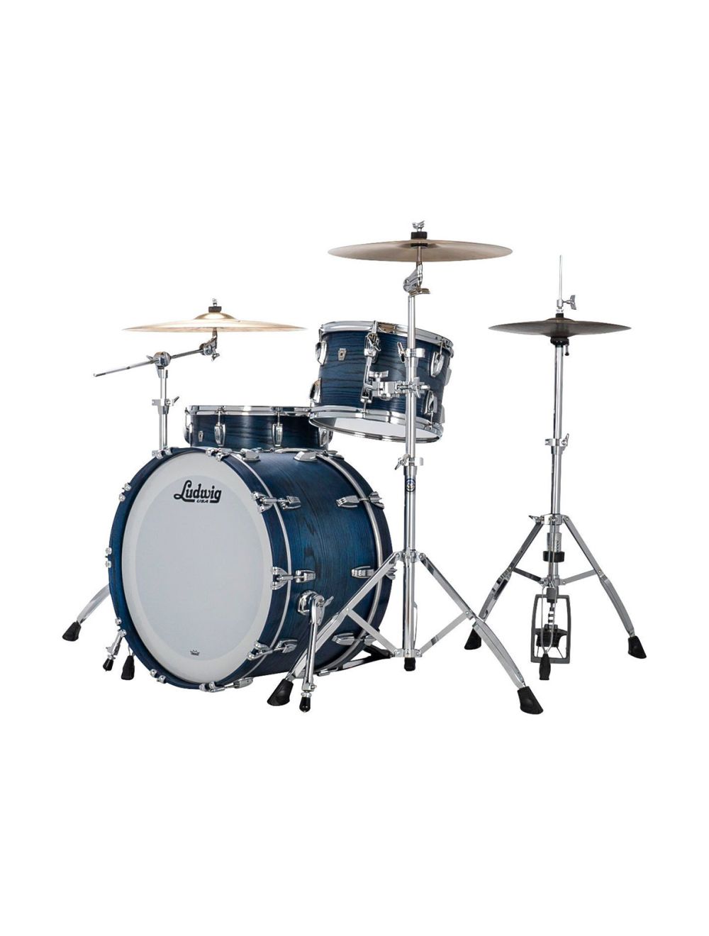 Ludwig Classic Oak Fab 3-pc Shell Pack w/22" Kick - Blue Burst