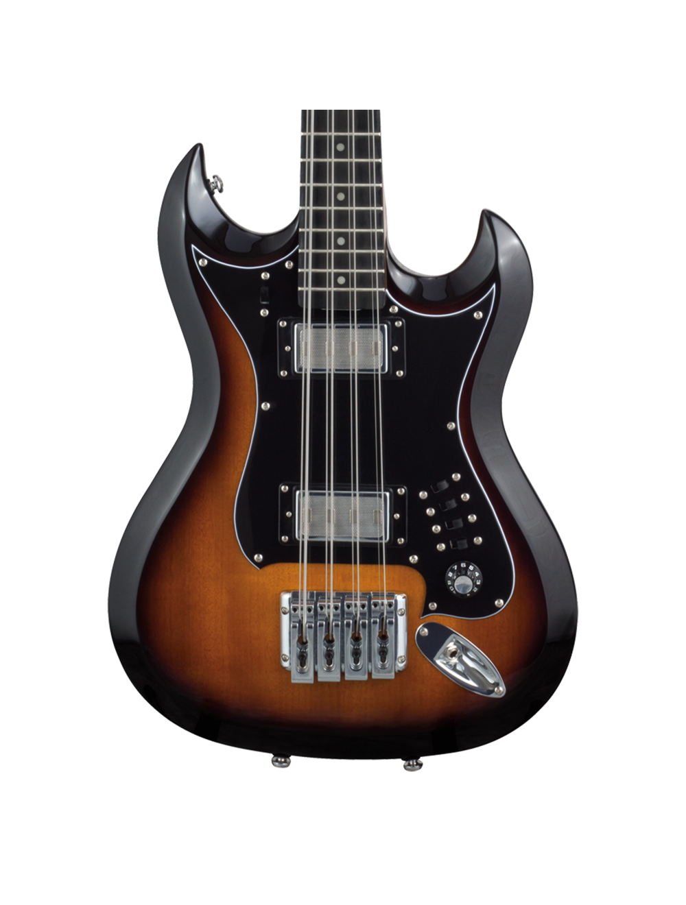 Hagstrom H8II-TSB Retroscape H8-II 8 String Bass Guitar - Tobacco Sunburst