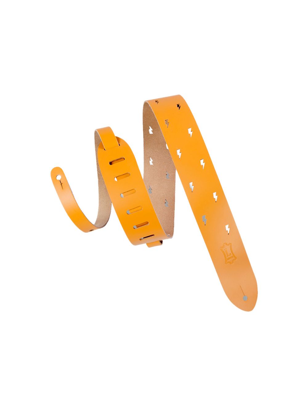 Levy's Leathers M12LBC-TAN 2" Wide Tan Chrome-Tan Leather Guitar Strap