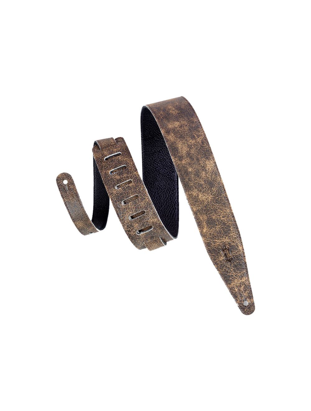 Levy's Leathers MG317BOG-BRN 2 1/2" Wide Brown Garment Leather Guitar Strap