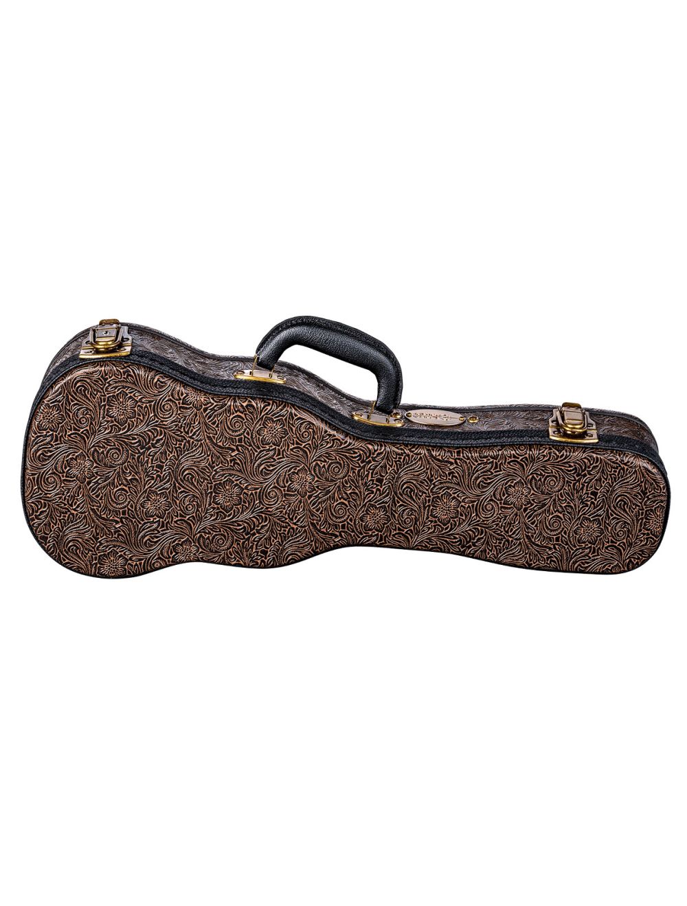 Luna Tooled Leather Soprano Ukulele Hard Shell Case