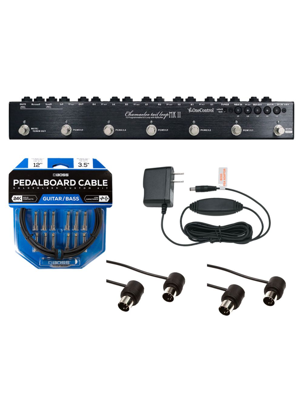 One Control Chamaleo Tail Loop MKII + Power Supply + MIDI Cables + Patch  Cable Kit