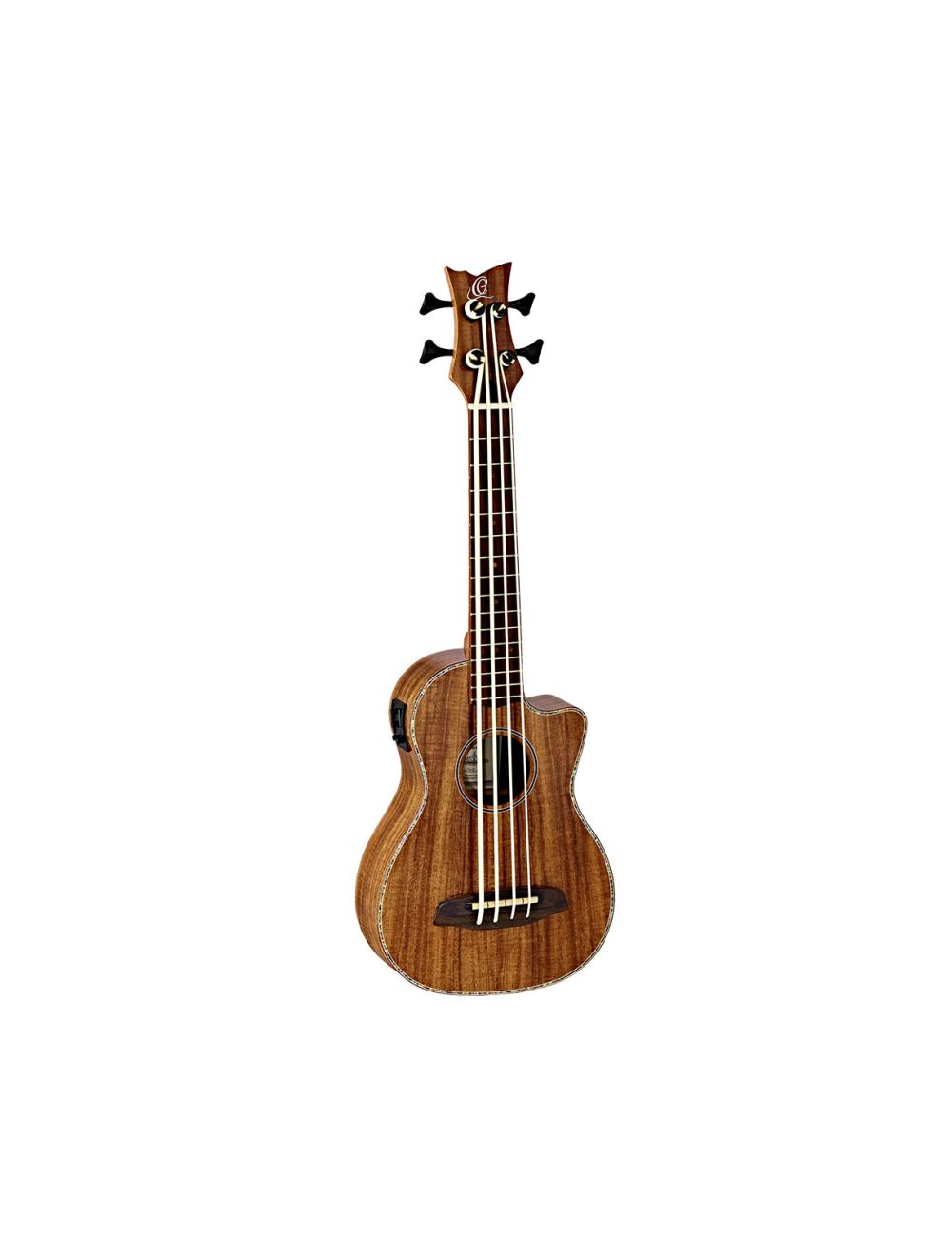 Ortega Guitars CAIMAN-GB-GB Lizard Series Ukulele-Bass w/ Deluxe Gig Bag