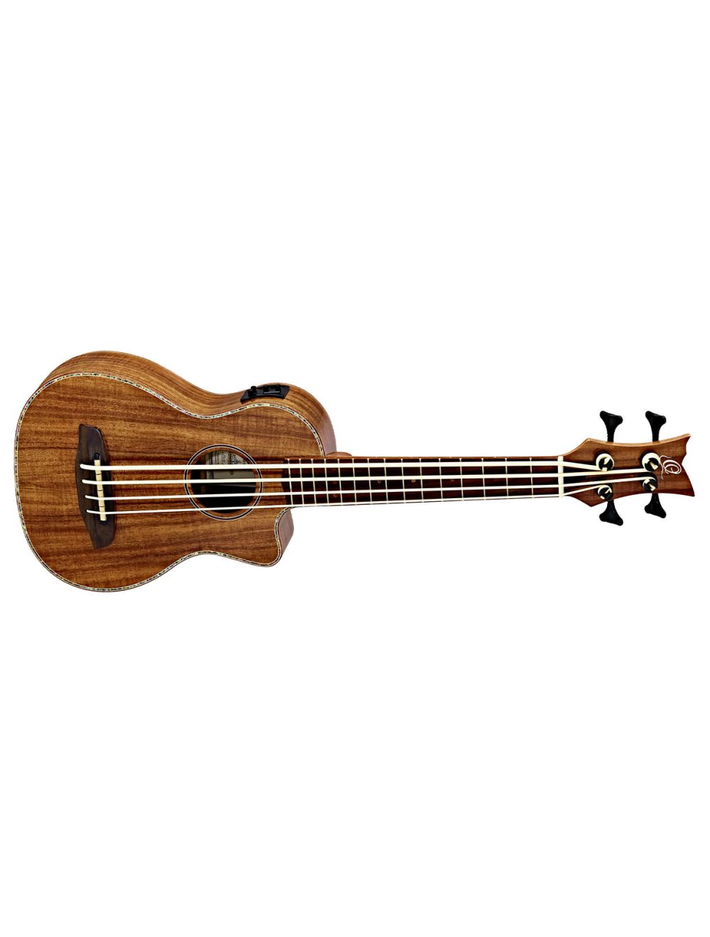 Ortega Guitars CAIMAN-GB-GB Lizard Series Ukulele-Bass w/ Deluxe Gig Bag