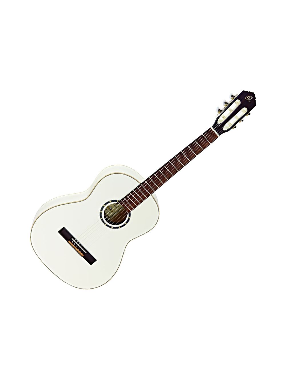 Ortega Guitars R121SNWH Family Series Slim Neck Nylon  w/ Bag , White
