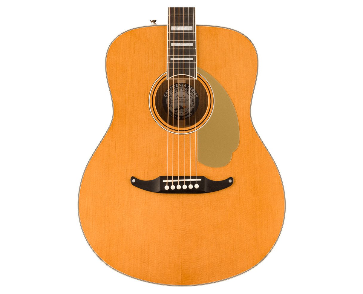 Image of Fender Palomino Vintage A/E Guitar - Aged Natural w/ Ovangkol FB