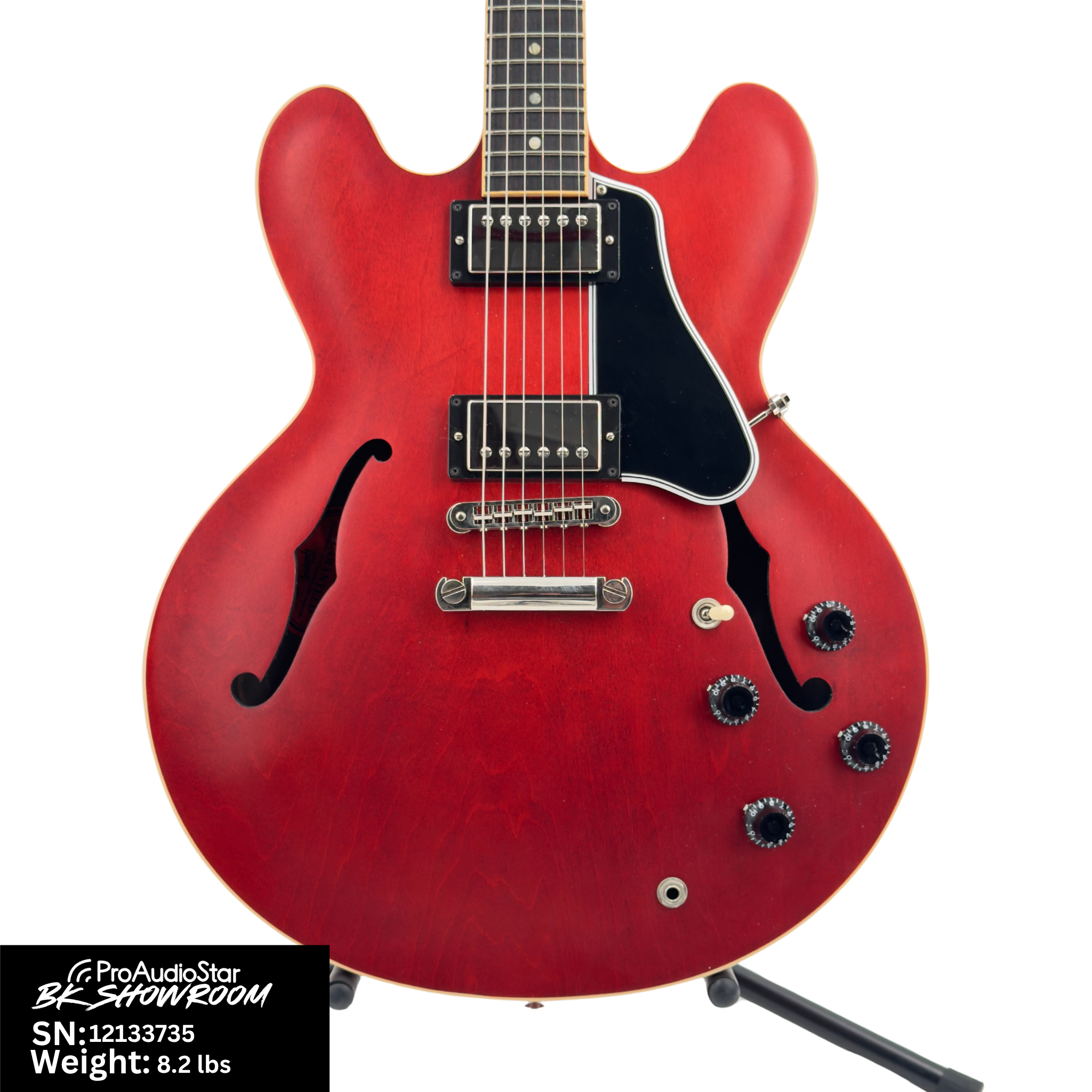 Image of Used Gibson 2013 ES-335 Semi-Hollowbody Guitar - Satin Cherry w/OHSC